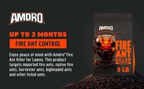 Amdro Yard Treatment Bait Kills Fire Ants Granules 5 Pounds Insect Repellents