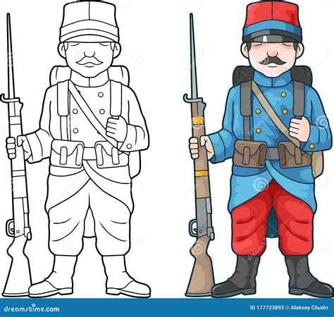 Livre De Coloriage Fran Ais De La Premi Re Guerre Mondiale De Soldat