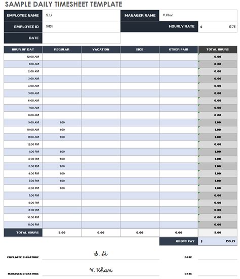 Adobe Timesheet Template