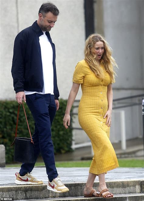 Jennifer Lawrence Looks Radiant In Clingy Dress With Husband Cooke