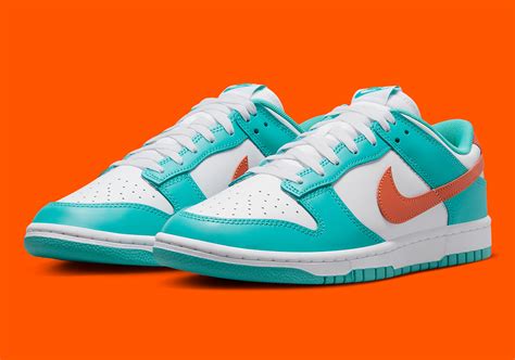 Miami Dolphins Fans, This Nike Dunk Low Is For You | Sneaker News