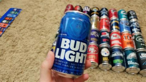 Bud Light 36 Pack Of Nfl Team Can Full Review Youtube