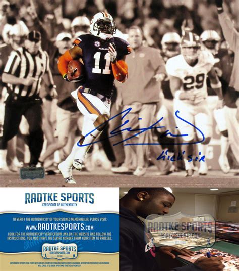 Chris Davis Jr Autographed/Signed Auburn Tigers Spotlight 8x10 Photo K ...