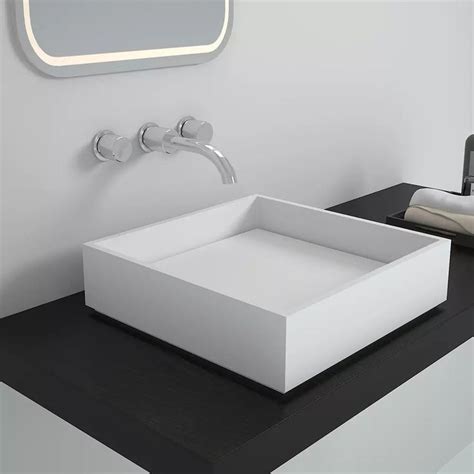 Boma Kroos Vasque Carr E Poser En Solid Surface Blanc Mat