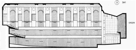 Long Section Of The Boston Symphony Hall Massachusetts Usa 13