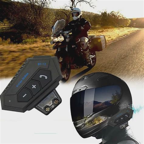 Fone De Ouvido Capacete Moto Bt 12 Bluetooth 5 0 Sem Fio Ip67