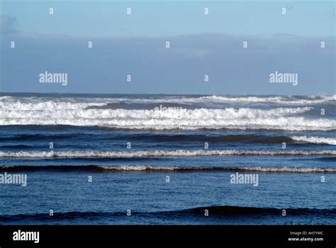 Hunmanby Gap Yorkshire East North Sea Water Cliffs Waves