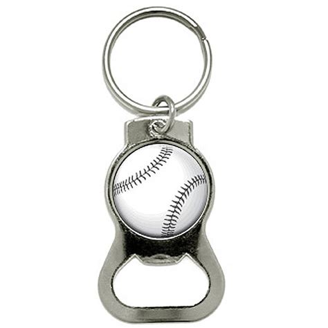 Baseball Bottle Cap Opener Keychain Ring - Walmart.com - Walmart.com