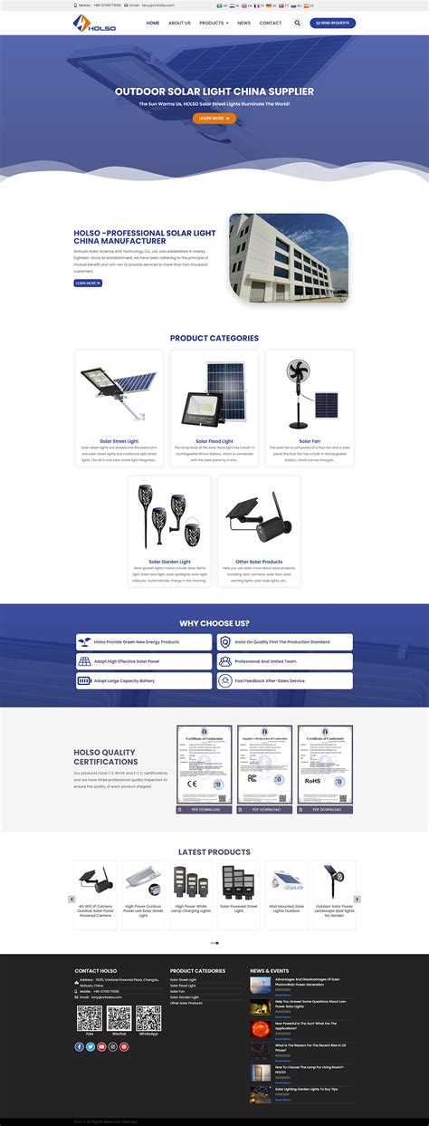 Wordpress建站：太阳能设备厂家b2b外贸独立站案例哟派出海 站酷zcool