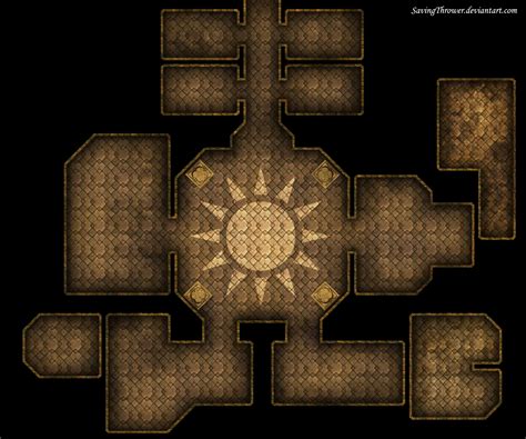 Clean Sun Temple Map For Dnd Roll By Savingthrower On Deviantart