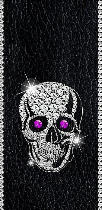 Glitter Skull Wallpaper