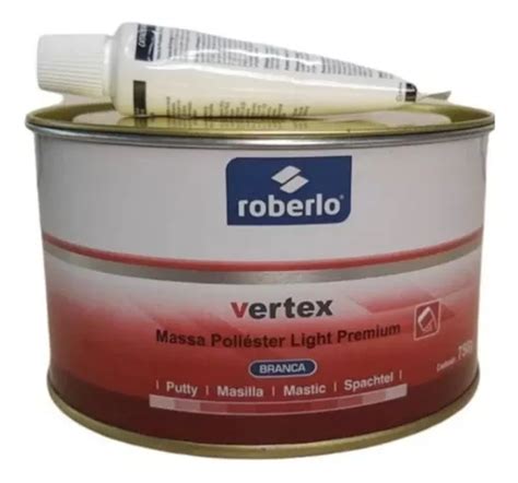 Massa Poliester Vertex 750g Catalisador Roberlo MercadoLivre