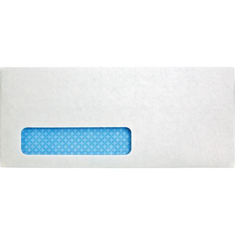 Quality Park No 10 Single Window Security Tinted Business Envelopes