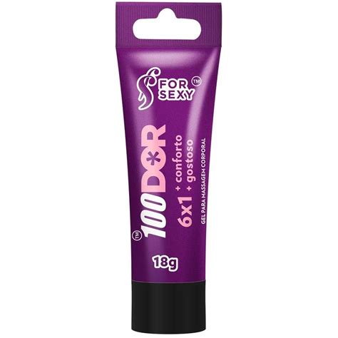 Gel 6 X 1 Anestésico Dessensibilizante Anal 100 Dor 18g Sexo Anal Sem