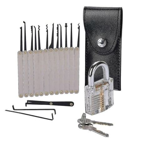 15pcs Lock Padlock Picking Kit Tools Transparent Key Extractor Lock Pick Set | Walmart Canada