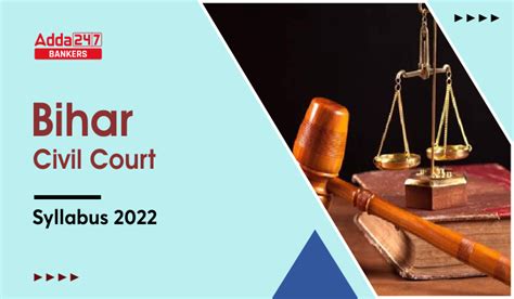 Bihar Civil Court Syllabus Exam Pattern For Clerk Post