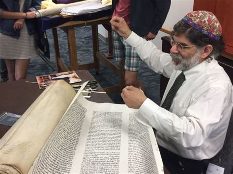 Pre World War Ii Torah Scroll Repaired Then Re Dedicated At Barrack