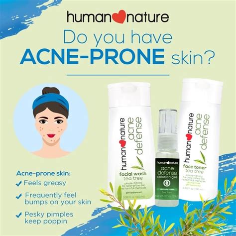 Human Nature Acne Defense Facial Wash100ml Toner 100ml 20g Gel Lazada Ph