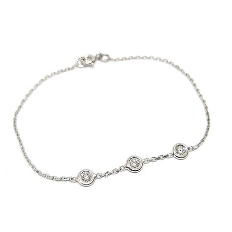 Proantic: 18k White Gold Diamond Bracelet