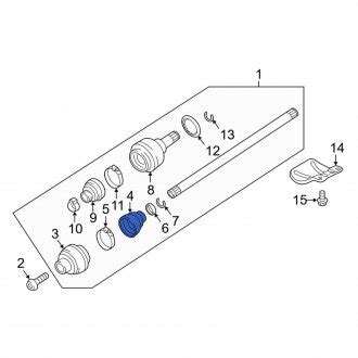 Porsche Macan Cv Joints Boots Parts Inner Outer Carid