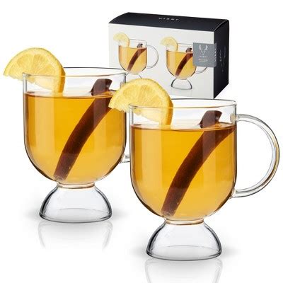 Viski Hot Toddy Glass Irish Coffee Glasses For Mulled Wine Spiked