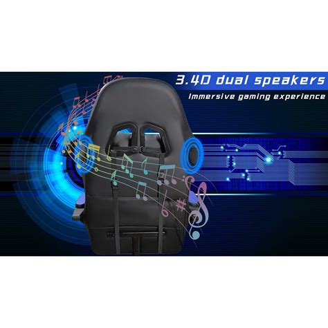 Rechargeable LED Gaming Chair with Speaker Blue | XCHAIR-BLUE | AFW.com