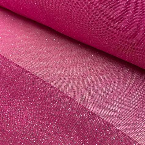 Tecido Tulle Glitter L Rosa Pink Glitter Pink Loja De Tecidos