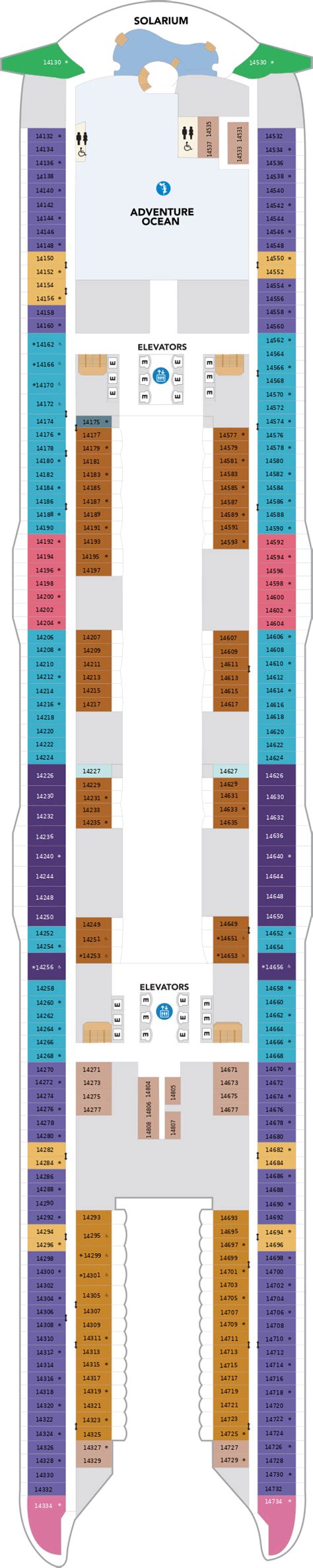 Utopia of the Seas Deck Plans | CruiseInd