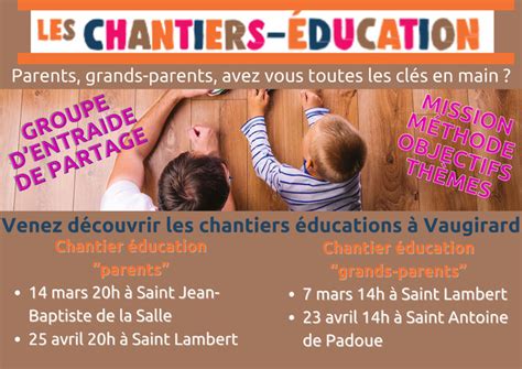 Présentation des chantiers éducation grands parents AFC France