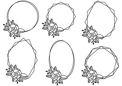 Premium Vector Hand Drawn Floral Frame Template