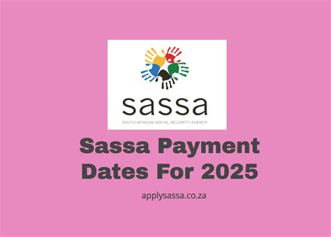 Sassa Payment Dates For 2025 SASSA Grant 2024