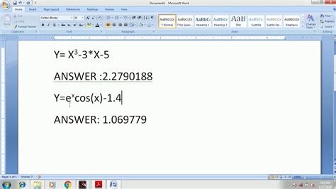 Solver For Roots Of Equations In Scilab Software Youtube