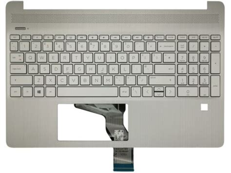 Véritable HP 15S FQ 15S EQ Repose Main Housse Clavier UK Argent