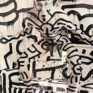 Keith Haring In New York City Nude Photograph By Annie Etsy