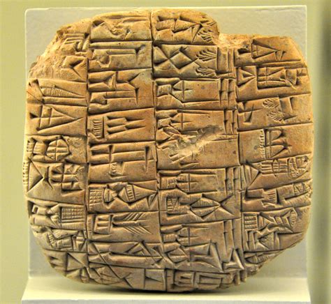 Clay tablet from the Archaic Buildings of Ishtar Temple (Illustration) - World History Encyclopedia