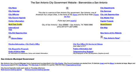 City Of San Antonio Web