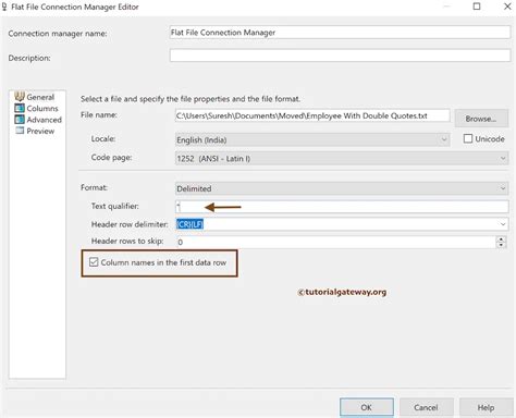 Ssis Export Sql Data To Flat File With Text Qualifier