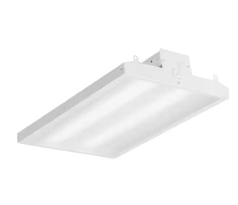 2 Ft 175 Watt Equivalent Integrated Led Dimmable White High Bay Light Fixture 4000k New