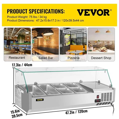 Top 5 Refrigerated Countertop Food Prep Station Reviews In 2024 VEVOR