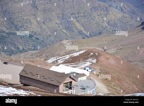 Ski resort in Santiago Chile Stock Photo - Alamy