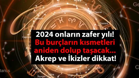 2024 onların zafer yılı Bu burçların kısmetleri aniden dolup taşacak