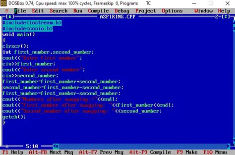 C Program To Swap Two Numbers Aspiringcoders