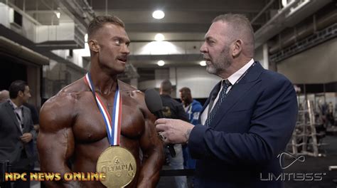 2019 Classic Physique Olympia Winner Chris Bumstead Victory Interview