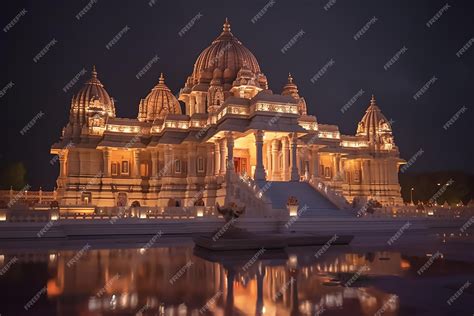 Premium AI Image | Radha Krishna Prem Mandir Mathura India