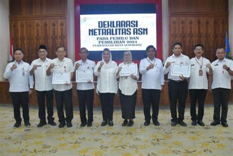 ASN Pemkot Semarang Tandatangani Pakta Integritas Netralitas Dalam