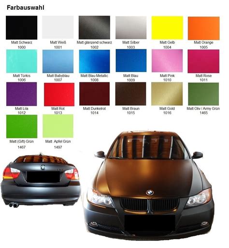 Premium Autofolie Matt Luftkanäle Car Wrap Auto Folie Blasenfrei