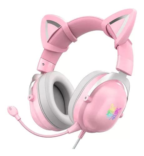 Headset Gamer Onikuma X11 Orelhas E Mic Removível Rosa Frete grátis