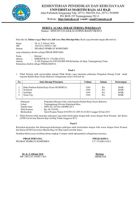 Gambar Contoh Berita Acara Commissioning Harus Kamu Tahu Dalam Pembuatan Berita Acara Yang Benar