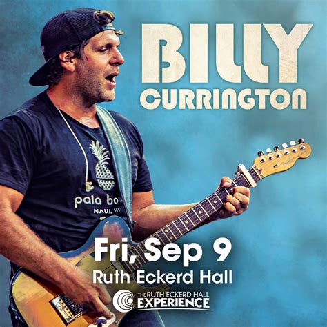 GIVEAWAY (TWO SHOWS) — Billy Currington at Ruth Eckerd Hall (Clearwater ...