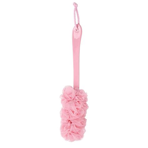 Long Handle Loofah Back Scrubber Bath Shower Sponge Brush Soft Mesh